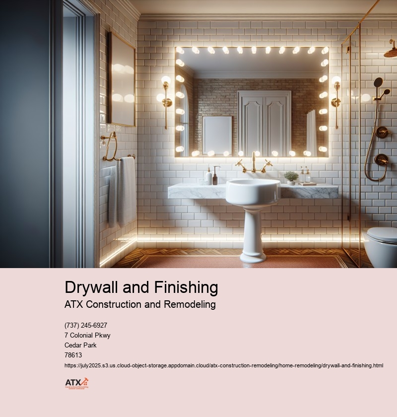 Drywall Finishing Techniques (Taping, Mudding, Sanding)