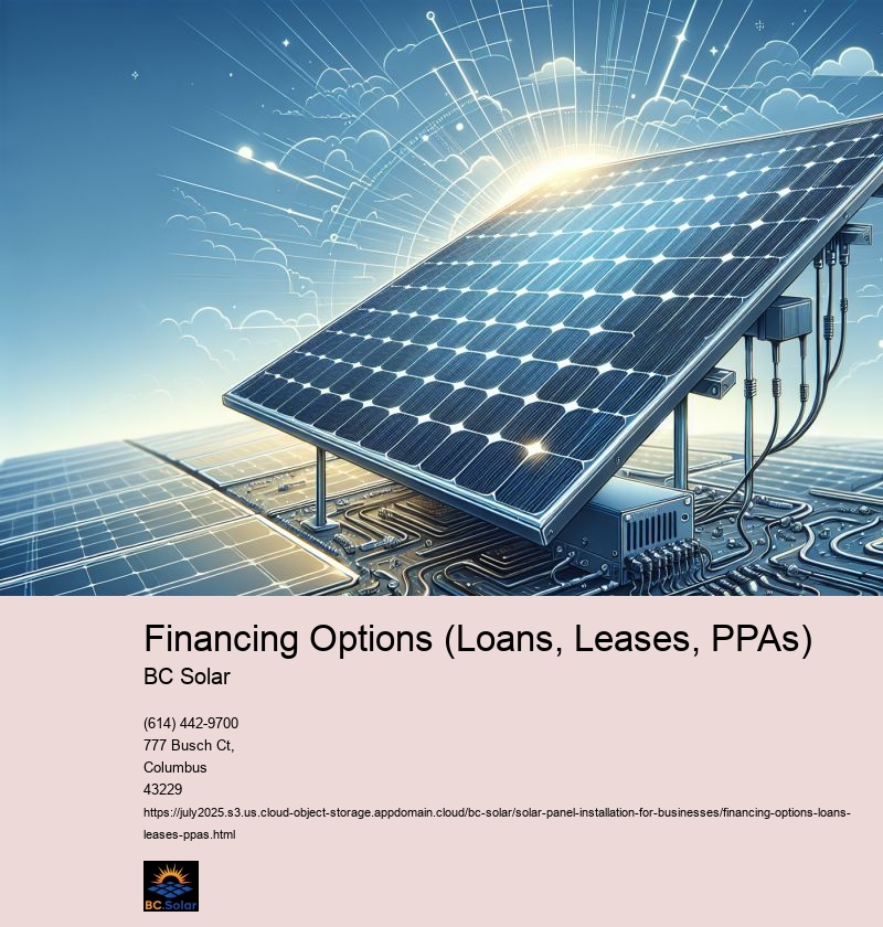 Financing Options (Loans, Leases, PPAs)